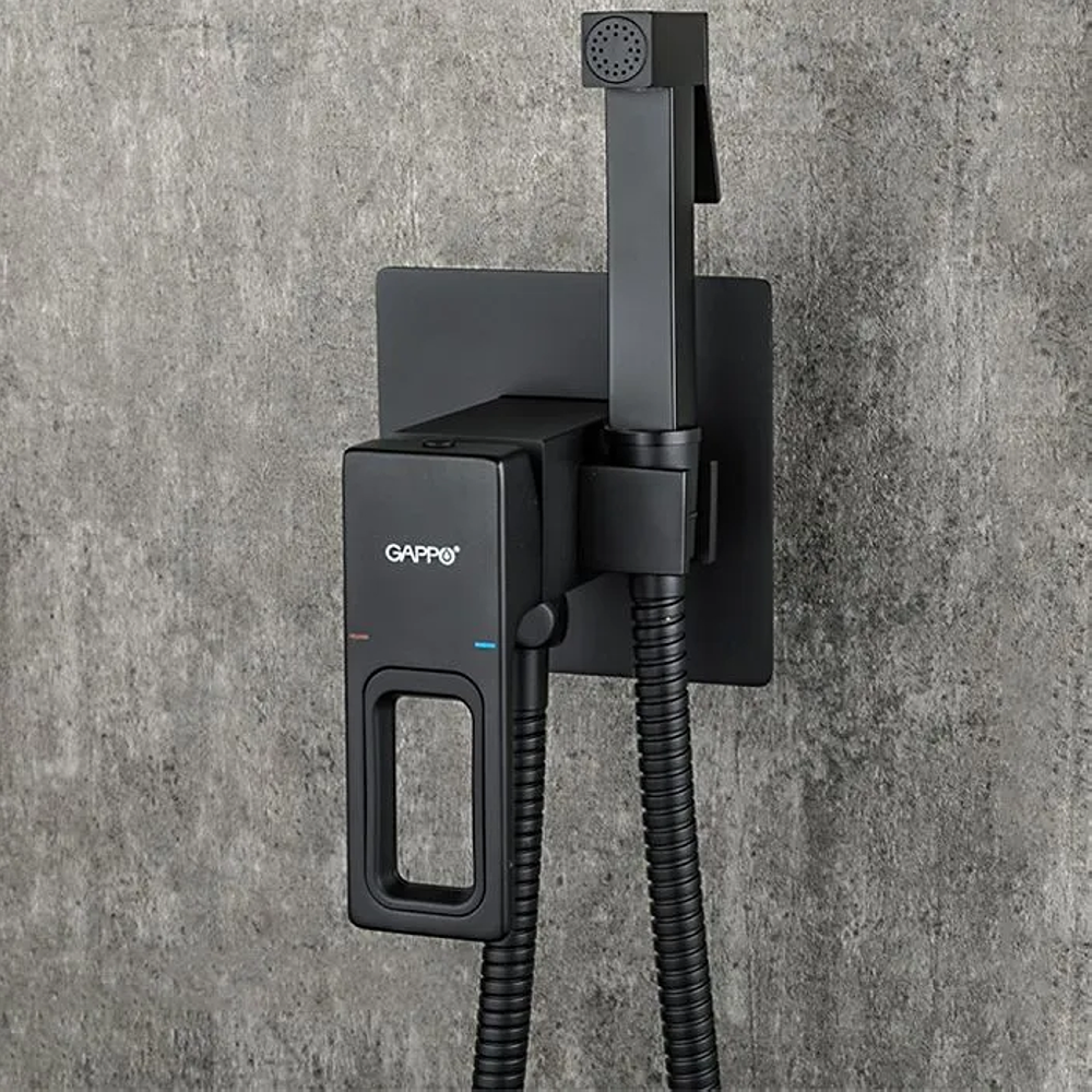 G7217-6 Смеситель для гигиенического душа Gappo G17 черный — изображение 3