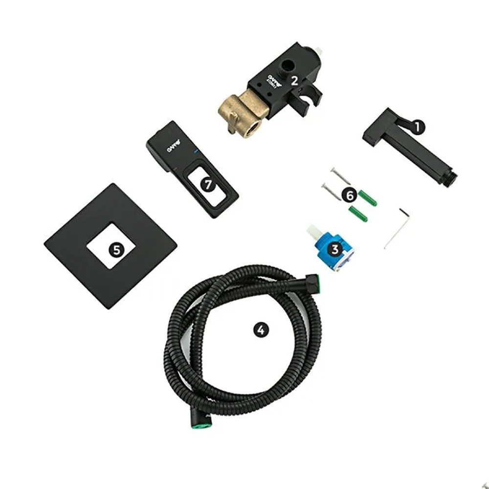 G7217-6 Смеситель для гигиенического душа Gappo G17 черный — изображение 4