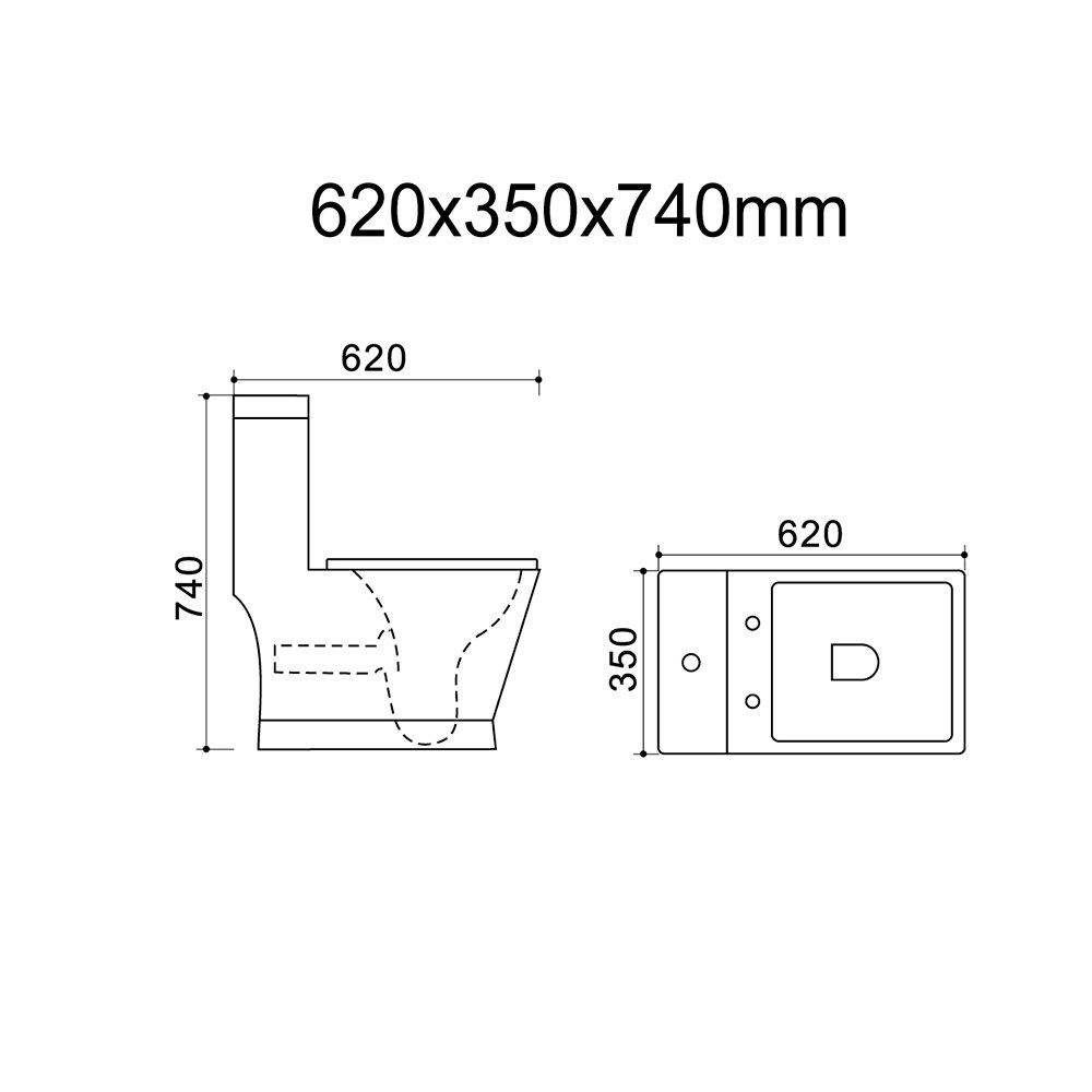 CS3214OK Унитаз Calypso моноблок 620х350х740мм смыв rimless — изображение 2